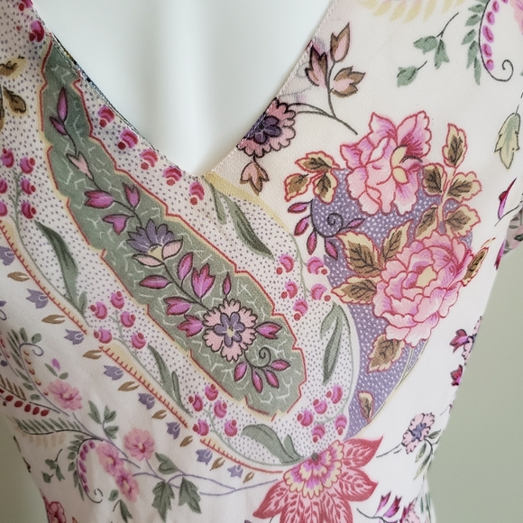 Chaudry KC Sports Sheer Flower Sequined Top Large - Picture 5 of 9